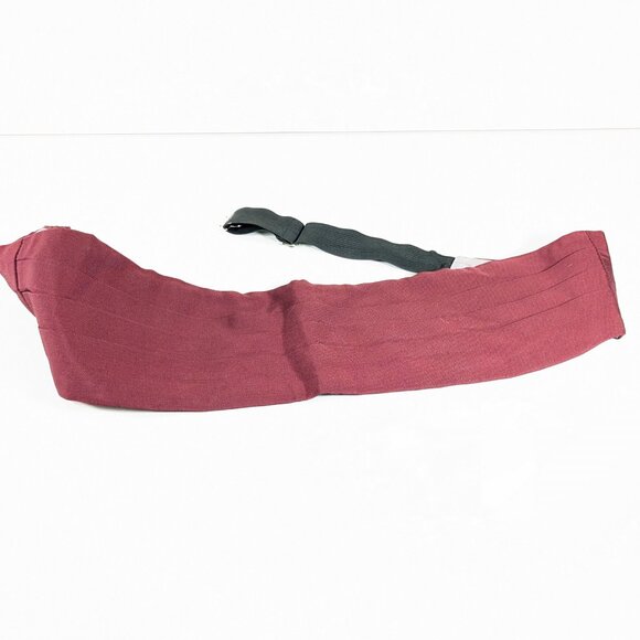 Vintage Burgundy red Cumberband, classic mens tuxedo accessory size M - Picture 5 of 7